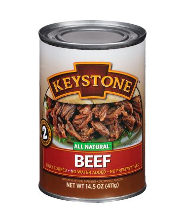 Keystone Meats All Natural Canned Beef - 14.5 oz | Premium Quality Ingredients - Buy Online on SooperMarket.com