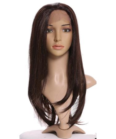 WIG ME UP RGF-6082-LF-F4/30 - Premium Long Straight Lace Front Wig with Hand-Knotted Design in Brown with Copper Highlights for Ladies - International Shipping Available - Buy Online on SooperMarket.com
