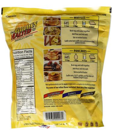 Carbon's Golden Malted Waffle & Pancake Flour 32oz - Pack of 3 - Buy Online on SooperMarket.com