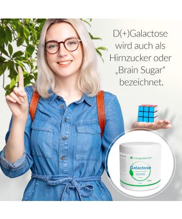 Highly Pure D-Galactose Powder 500g | 4-Month Supply | EnergyBalance Quality from Switzerland | Brain Sugar - Buy Online on SooperMarket.com