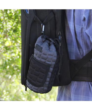 USA GEAR FlexARMOR-X Large Lens Case Pouch - Deluxe Neoprene Protection - Fits 70-300mm Lens - Carabiner Clip, Zippered Pocket - Black/Gray - Buy Online on SooperMarket.com