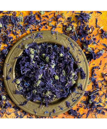'Melody Blue' - 50g- Dried Edible Flower Petals - Blue Cornflower and Purple Mallow - Food Grade - Culinary - Cake - Bake - Decoration (342) - Buy Online on SooperMarket.com