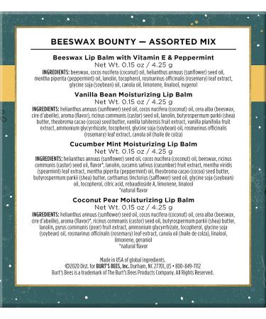 Burt's Bees Beeswax Bounty Assorted Set - Natural Lip Balm Collection - Buy Online on SooperMarket.com