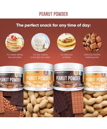 ALLNUTRITION Sugar Free Peanut Powder - Low Fat Peanut Butter - No Sugar Peanut Cream with 50% Protein - Low Calorie Sweets - No Palm Oil - Vegan and Keto Friendly - 200g Natural - Buy Online on SooperMarket.com