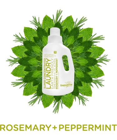 Buy Sapadilla Rosemary + Peppermint HE Biodegradable Laundry Detergent - 32 oz | Eco-Friendly Cleaning - Buy Online on SooperMarket.com