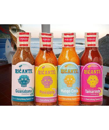 Ricante Tropical Mango Coco Caribbean Style Everything Sauce - 12oz Bottle | Keto, Gluten Friendly, Whole 30 Approved - Buy Online on SooperMarket.com
