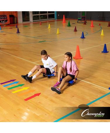 Champion Sports MSPSET Poly Spot Markers - 10-inch Set of 6 for Sports Activities and Social Distancing - Buy Online on SooperMarket.com