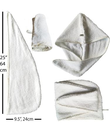 Llamaxy Organic Cotton Hair Dryer Towel - Quick Twist Hair Turban for Adults & Kids - 100% Pure Cotton - Orange - Fast Drying Cap - 1 Pack - Buy Online on SooperMarket.com