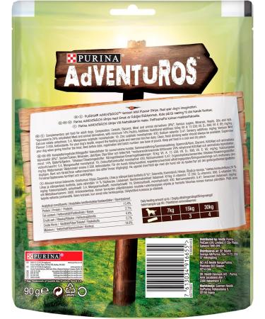 Adventuros Strips Dog Treat Venison Flavour 90g Pack of 6 Venison 540 g (Pack of 1) - Buy Online on SooperMarket.com