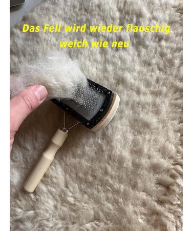Premium Lambskin Brush for Gentle Care Perfect for Lambskin Fabrics | International Shipping - Buy Online on SooperMarket.com