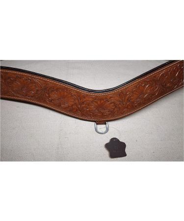 Lussoro Genuine Leather Tooled Tripping Horse Collar & Cutout Cross Steer Breast Collar Set - Buy Online on SooperMarket.com