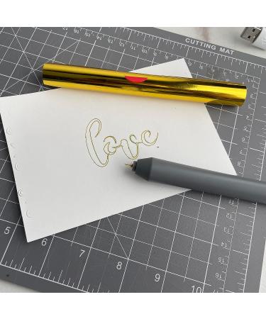 SUNMAIO Heat Foil Pens with 4 Size Metal Tips & 1pc Heat Activated Foil Roll Sets for Card Making Scrapbooking Tools All in One Kits Drawing Pen USB Powered DC5V Foil Quill Starter Kits  Gray - Buy Online on SooperMarket.com