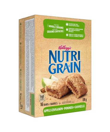 Kellogg's Nutri-Grain Apple Cinnamon Flavour 16 Bars (Pack of 3) 2.23 Kg Apple Cinnamon 16 Count (Pack of 3)