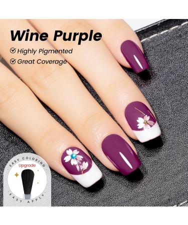 YTD Likomey Gel Nail Polish - 15ml Wine Purple UV Soak Off Varnish for Fall & Winter Nail Art - Raspberry Deep Plum Gel for DIY Manicure & Pedicure - CS017 0.5 Fl Oz - Buy Online on SooperMarket.com