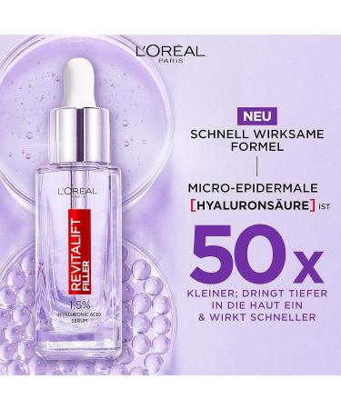 LOral Paris Revitalift Filler Hyaluron Serum 30ml | Anti-Aging Facial Care with 1.5% Hyaluronic Acid & Vitamin C | Shop Internationally - Buy Online on SooperMarket.com