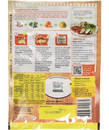 MAGGI Juicy Seasoning Mix Garlic Chicken 30g - BBQ Flavored Blend (Pack of 1) - Buy Online on SooperMarket.com