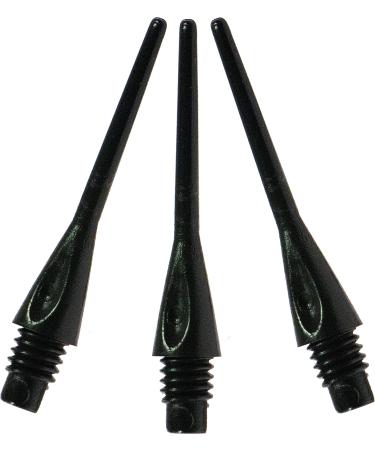 Viper Dart Accessory: Diamond 2BA Thread Soft Tip Dart Points, Black (500 and 1000 Packs)