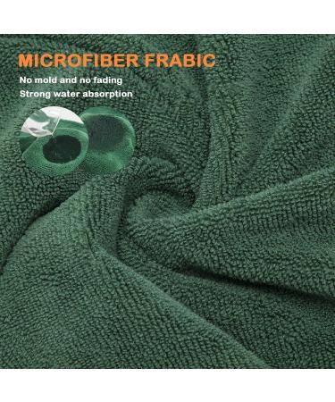 Pejoye XL Green Dog Drying Coat - Fast Absorbent Microfibre Bath Robe Towel for Pets - Buy Online on SooperMarket.com