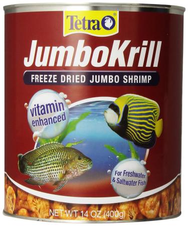 Tetra JumboKrill Freeze Dired Jumbo Shrimp, Vitamin Enhanced 14 Ounce (Pack of 1)