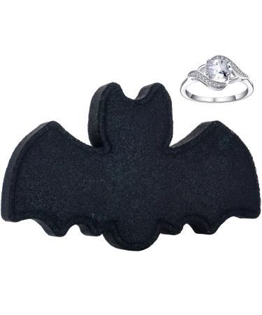 Jackpot Candles Halloween Bat Bath Bomb with Size 8 Ring Inside Large Made in USA