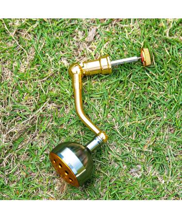 Goture Spinning Reel Handle Replacement with Round Power Knob - Gold Medium - Buy Online on SooperMarket.com