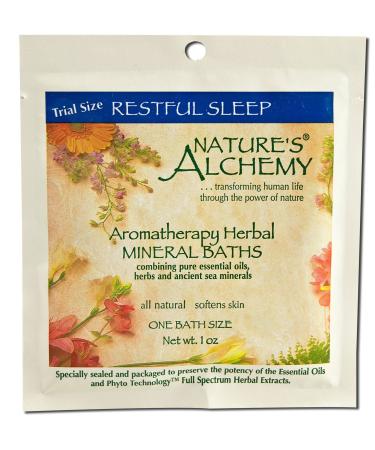 Mineral Bath-Restful Sleep Nature's Alchemy 1 oz Salt