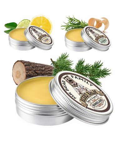 MR Bear Family Bartbalam Men - Woodland - Nursing Bart Balsam - Bartwachs with Shea butter jojoba oil and beeswax - Bartwichse mustache & full beard Bart Styling - Beard Balm 60ml
