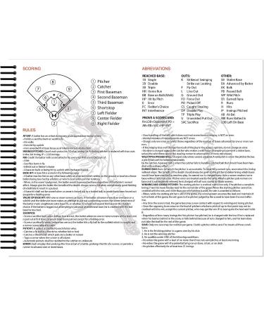 Perfect Strike Baseball Scorebook with Rules and Scoring Instructions - Heavy-Duty for Baseball & Softball - Buy Online on SooperMarket.com