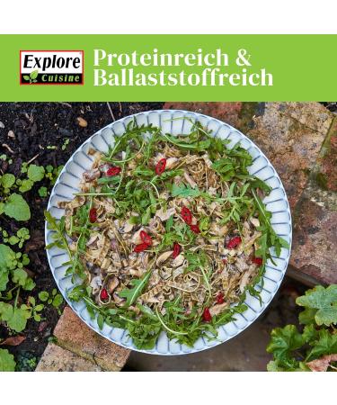 Explore Cuisine Bio Fettuccine - Gluten-Free Edamame & Mung Bean Pasta | Vegan Low Carb 6 Pack (200g Each) - Buy Online on SooperMarket.com