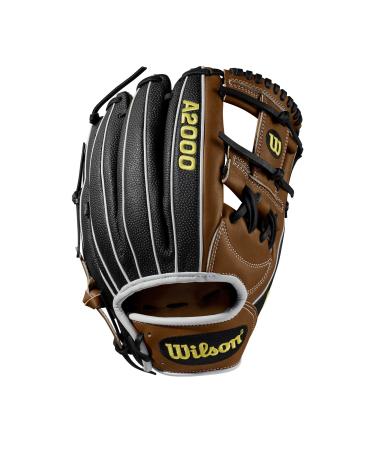 WILSON A2000 SS Baseball Glove Series Right Hand Throw 11.75-Inch Saddle Tan/White/Black