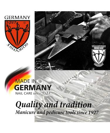 Premium 8-Piece Manicure Set 'Roma' | Three Swords Nail Care in Real Leather Case - Black | Complete Nail Kit with Scissors Clippers Tweezers & Glass File for Perfect Nails - Buy Online on SooperMarket.com