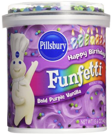 Pillsbury Funfetti Bold PURPLE VANILLA Frosting 442g