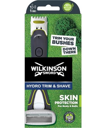Wilkinson Hydro Trim & Shave Razor for Men - Ultimate Skin Protection & Trimmer | 3 Series - Buy Online on SooperMarket.com