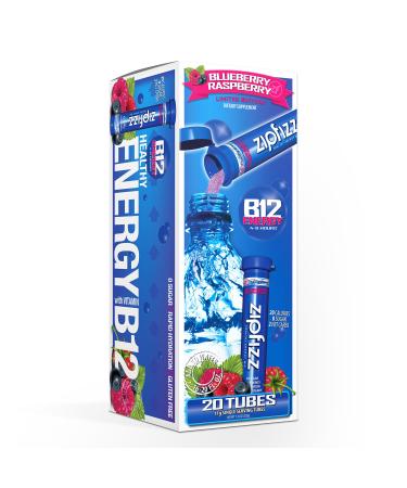 Zipfizz Healthy Sports Energy Mix with Vitamin B12 Blueberry Raspberry 20 Tubes 0.39 oz (11 g) Each