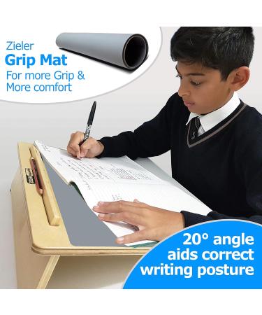 Ergonomic A3 Writing Desk with Grip Mat - Space-Saving Design for Comfort | Zieler  - Buy Online on SooperMarket.com