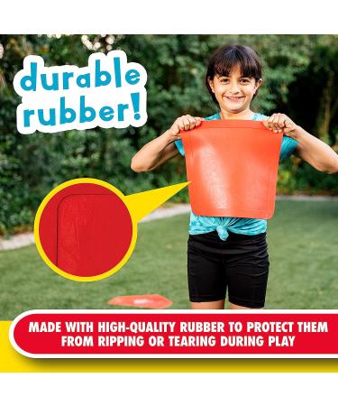 Franklin Sports Field Day Baseball Base Set - Portable Red Rubber Bases for Baseball, Softball, Kickball - Includes Home Plate - Easy Set Up - Buy Online on SooperMarket.com