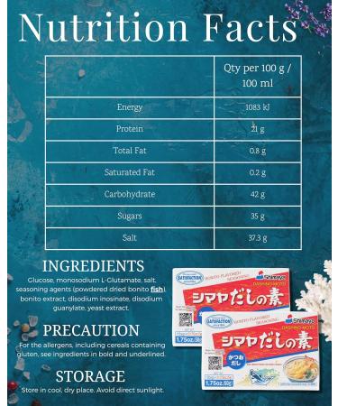 Dashi Stock Powder Bundle (50g x 2) | Shimaya Bonito Dashi Powder - Essential Seasoning for Japanese Noodles & Udon - Buy Online on SooperMarket.com