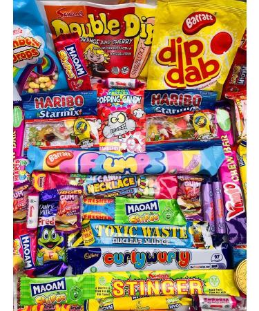 Happy Birthday Pick n Mix The Ultimate Retro Sweet Box Selection 70s 80s Box Sweet Hamper Present Gift over 60 sweets Great for all Ages 16th 18th 21st 30th 40th 50th - Buy Online on SooperMarket.com