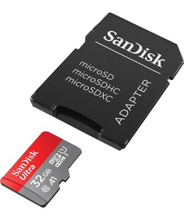 SanDisk 32GB Ultra MicroSDHC Memory Card with Adapter - 98MB/s, C10, U1, A1, Full HD - SDSQUAR-032G-GN6MA - Buy Online on SooperMarket.com