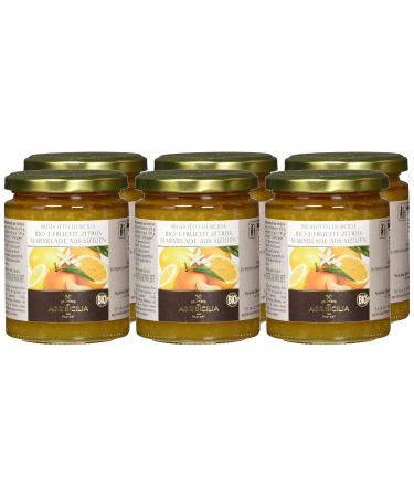 Agrisicilia Sicilian Citrus Fruit Jam - Pack of 6 (6 x 360g) | Premium International Shipping - Buy Online on SooperMarket.com