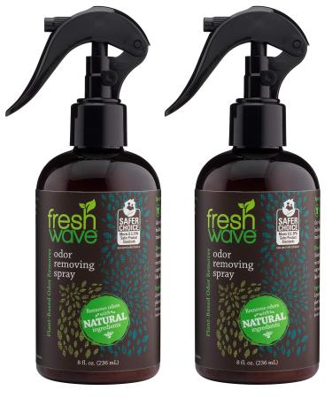 Fresh Wave Odor Eliminator Spray & Air Freshener, 8 oz. | Pack of 2 | Fine Mist | Odor Absorbers for Home | Safer Odor Relief | Natural Plant-Based Odor Eliminator | For Furniture, Fabrics & Trash Original 8 Fl Oz (Pack of 2)