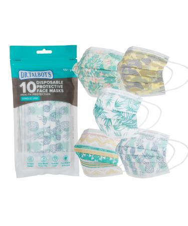 Dr. Talbot's Disposable Teen Face Mask for Personal Health, 13+ Years Old, Prints May Vary, 10 Count