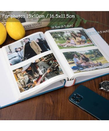 Vintage Aior Photo Album - 200 Photo Insert Book (10x15 / 11.5x16.5) for Weddings Family & Baby Memories - Perfect Birthday Gift - Buy Online on SooperMarket.com