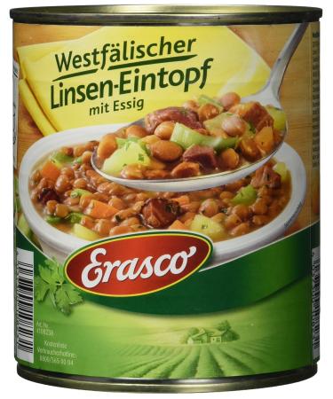 Erasco Westphalian lentil stew with vinegar pack of 3 (3 x 800 g can) 3 800 g (pack of 3)