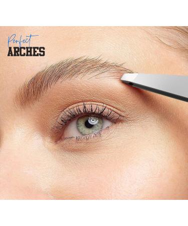 Elite Unity Tweezers - Professional Precision Hair Removal Tweezers for Women - Tweezer Kit with Strong Grip and Ergonomic Design - Grey - Buy Online on SooperMarket.com