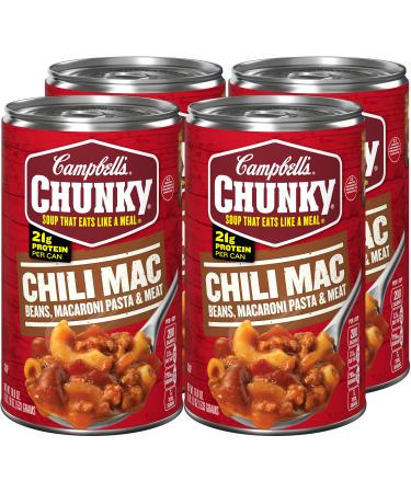 Campbell's Chunky Soup, Chili Mac, 18.8 Ounce Can (Pack of 4)