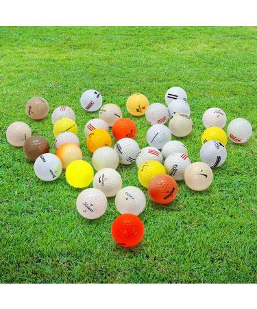 100 Recycled Golf Balls for Men - Hit-Away Bulk Mix in Mesh Shag Bag - Perfect for Practice & Range Hitting - Buy Online on SooperMarket.com