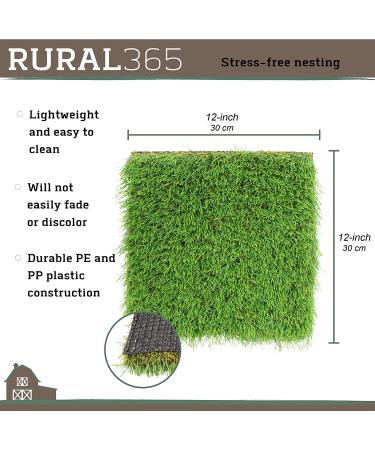 Rural365 Artificial Turf Nesting Box Pads - 12x12, 4 Pack - Chicken Coop Grass Laying Pads - Buy Online on SooperMarket.com