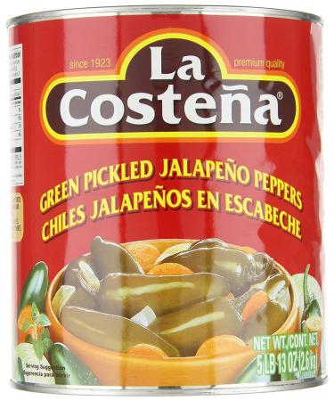 La Costena Pepper Jalapeno Whole #10 93oz - Authentic Mexican Flavors | Buy Online - Buy Online on SooperMarket.com