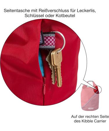 Buy Kurgo Chili Red Dog Food Bag - Outdoor Dry Food & Treat Bag for Dogs - 1 Piece - Buy Online on SooperMarket.com